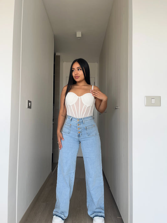 MB2011 (R7) | Palazzo 5 Botones Celeste | Menina