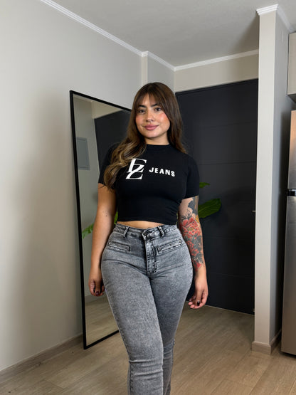 MB2065-2 (H4) | Flare Gris Jaspeado Bolsillo Escondido | Menina