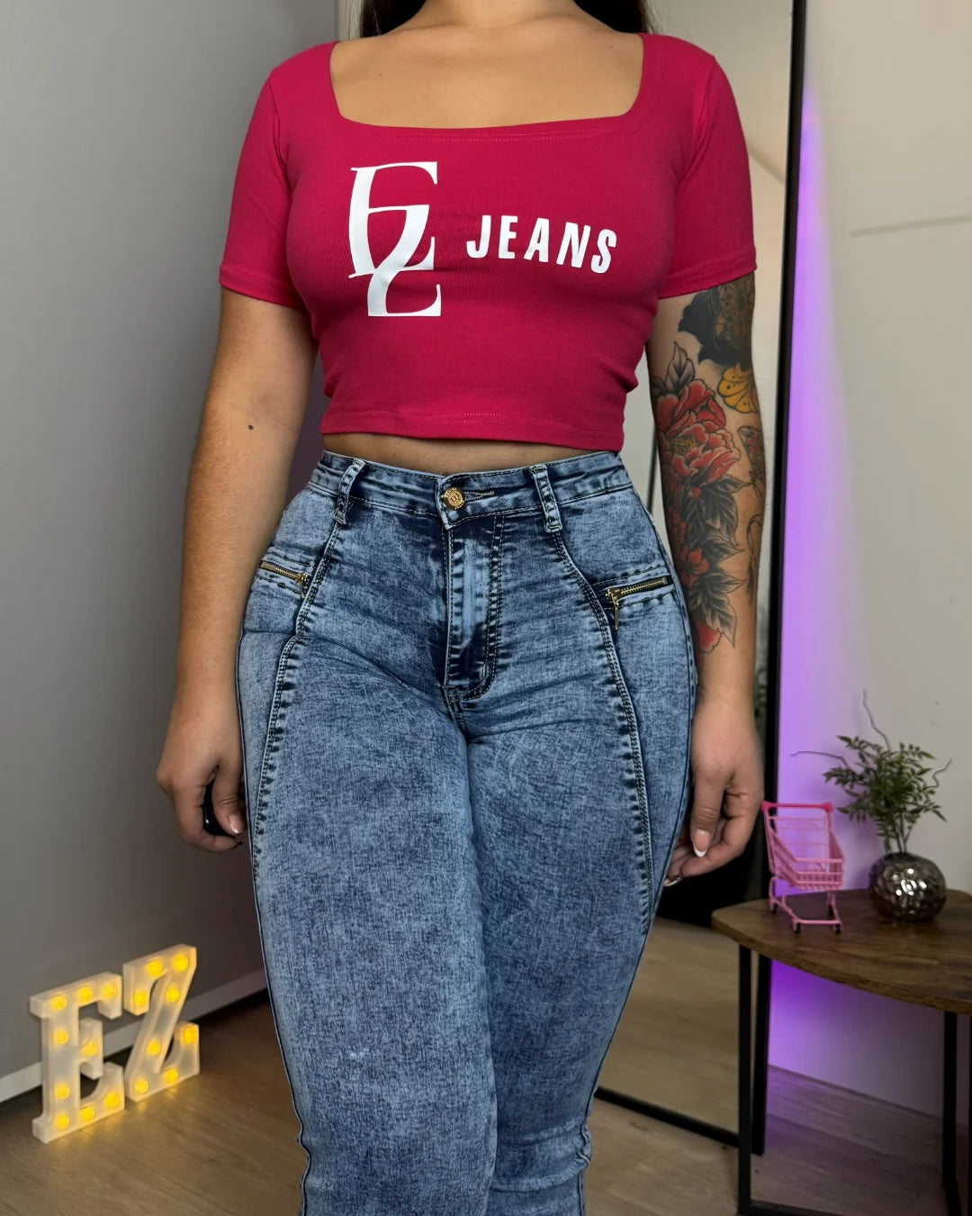 MB7074 (I7) | Flare Celeste Jaspeado | Menina