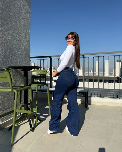 MC1031 (H7) | Jeans Wide Leg Azul | Menina