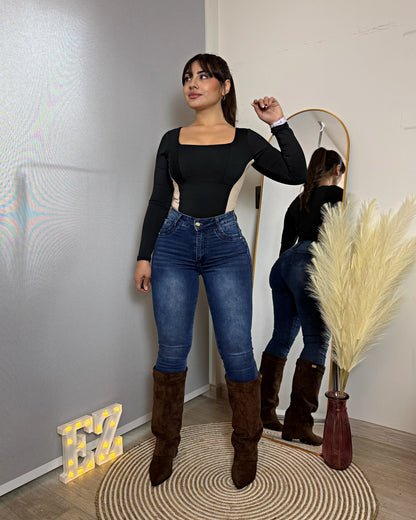 MC1050  | Skinny Azul Focalizado | Menina (ARRIBA)