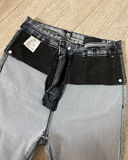 MC5005-1  | Flare Gris Con Faja | Menina (ARRIBA)