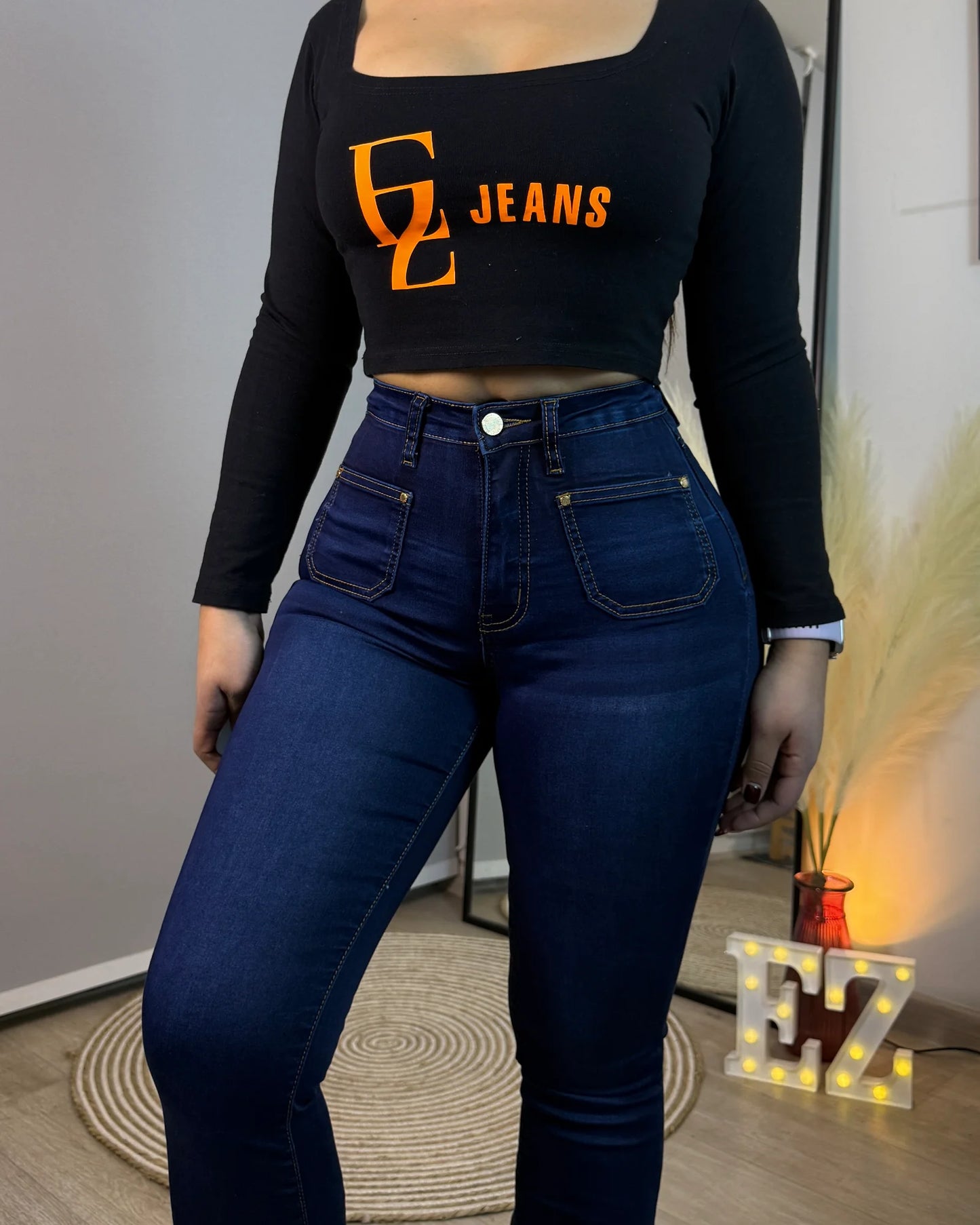 MC5009-1 (I4) | Flare Con Faja Azul Oscuro |