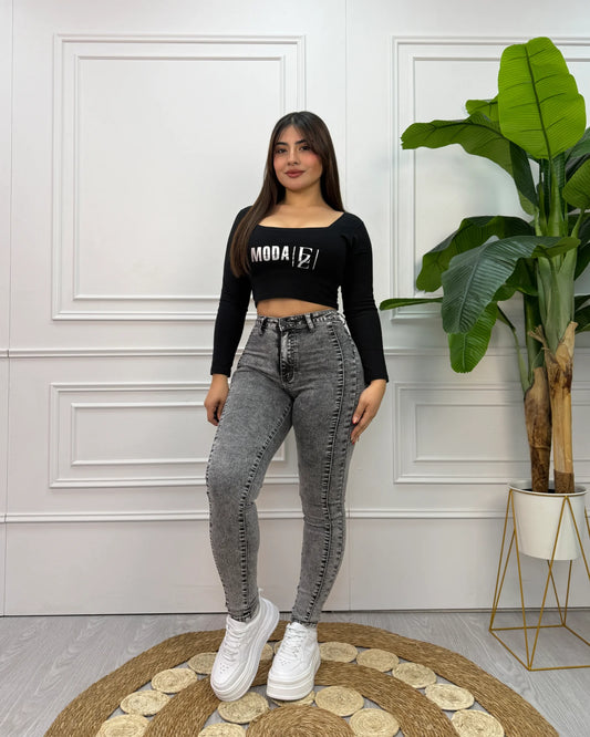 MC5023-2 (D4) | Skinny Gris Jaspeado