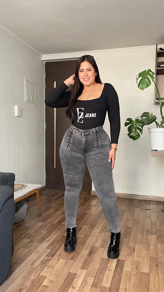 Jeans Extralinda TRENZADO GRIS | MMB403-1 (M6) | Menina