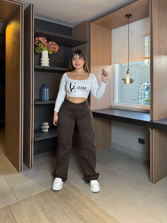 N0509-4 (I4) | Jeans Cargo Cafe | Menina