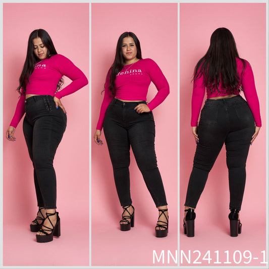 Jeans  Extralinda Skinny Trenzado | Modelo N241109-1 (M1) | Menina