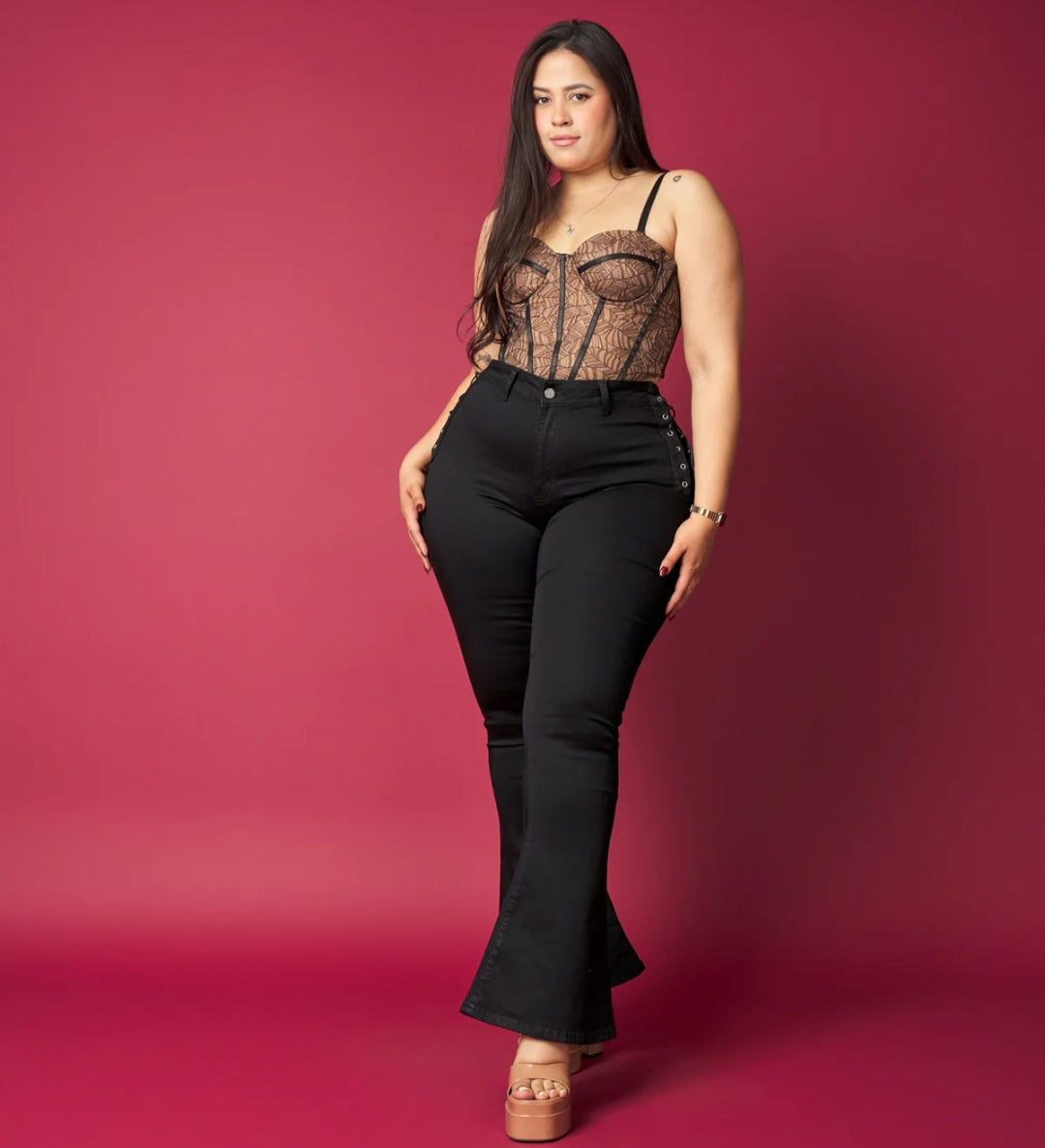 MMB2072-3 (N2) | Flare Trenzado Negro