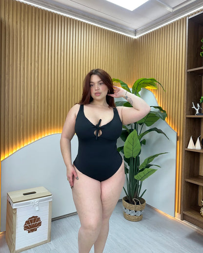 TB02 Copa Incluida | Traje De Baño Modelador Con Amarra Push Up | EZ