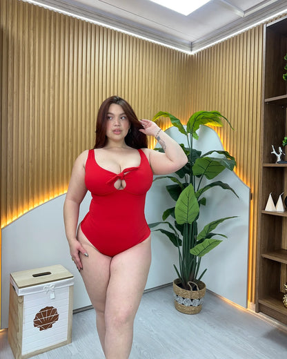 TB02 Copa Incluida | Traje De Baño Modelador Con Amarra Push Up | EZ