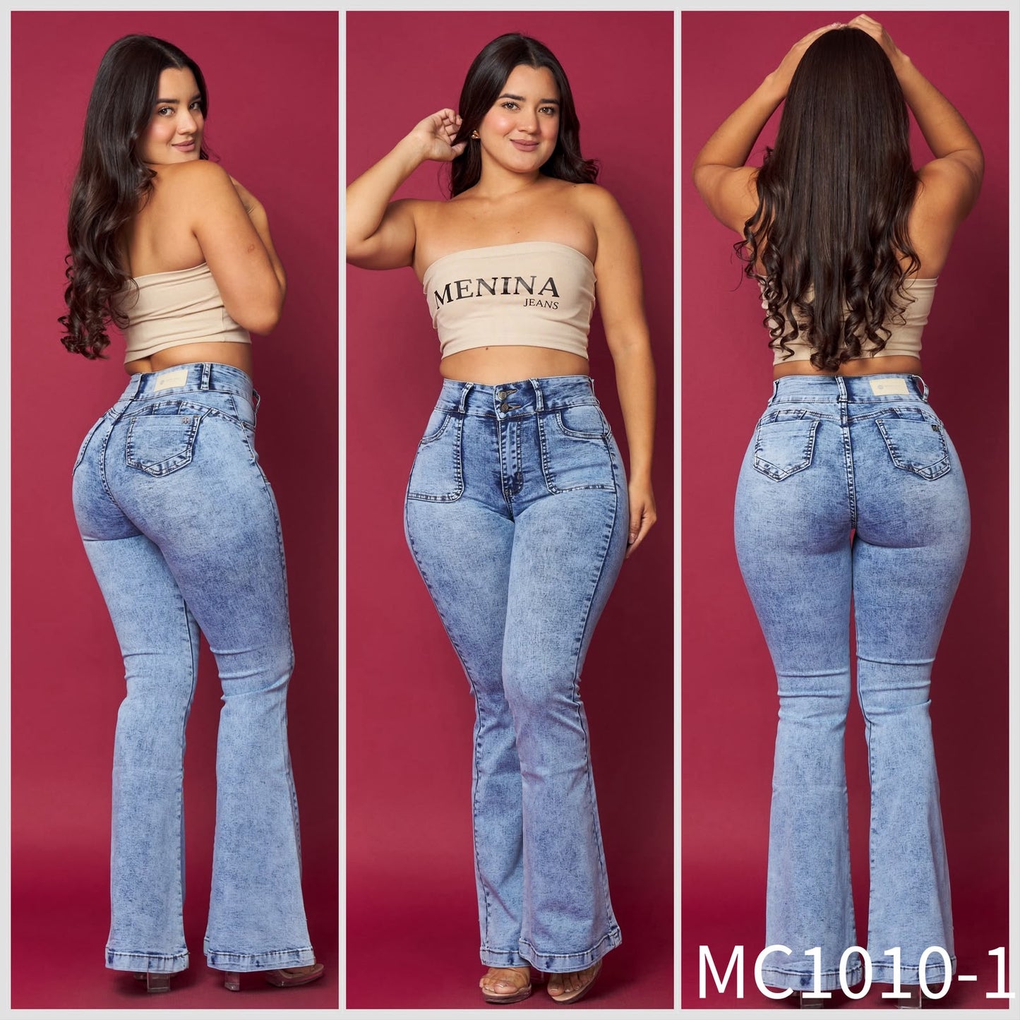MC1010-1 (H4) | Flare Celeste Jaspeado Bolsillo Cuadrado