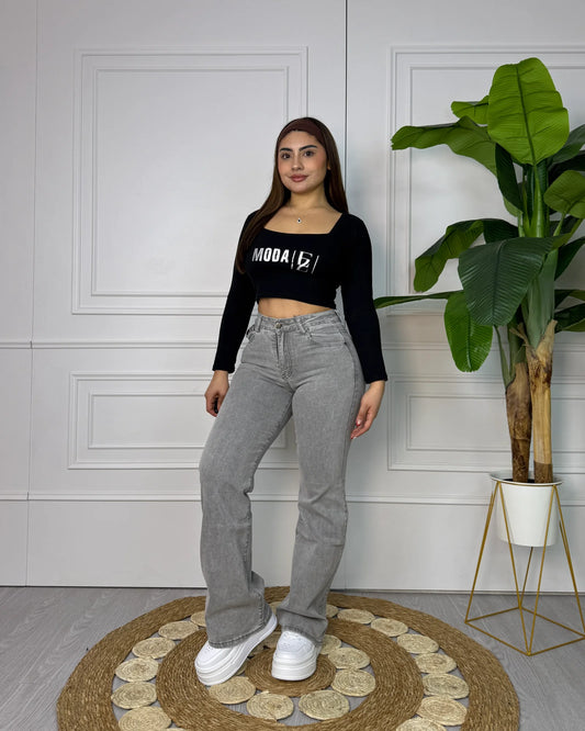 N2604-2 (T2) | Recto Gris Claro Bolsillo Con Tapa