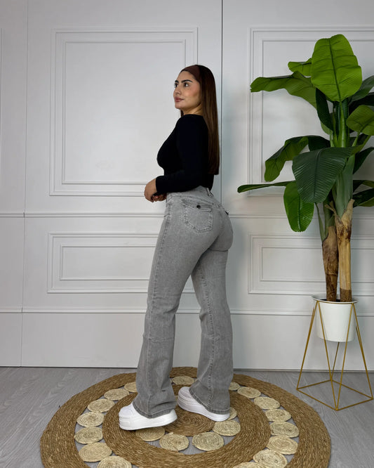 N2604-2 (T2) | Recto Gris Claro Bolsillo Con Tapa
