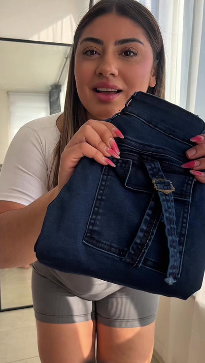 Jeans Skinny Cargo Azul Oscuro Nacional | Modelo EZ2507 | EZ Jeans Premim