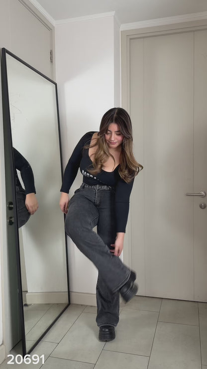 Modelo 20691 (O4) | Jeans Skinny Forrado Polar Gris | EZ