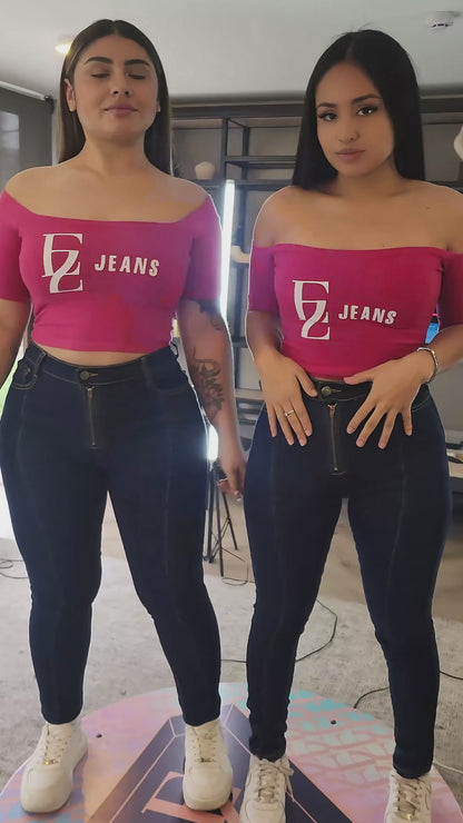 Jeans Skinny Lineal Azul | Modelo EZ1113 (D4) | EZ Jeans