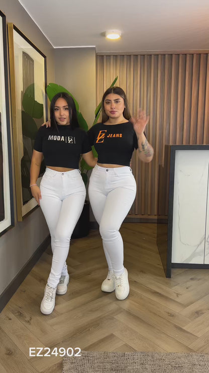Jeans Skinny Blanco | Modelo EZ24902 | EZ Jeans